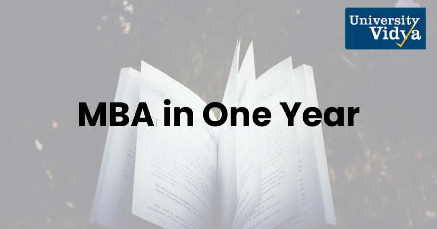 MBA in One Year