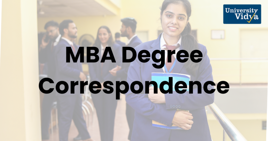 mba degree correspondence